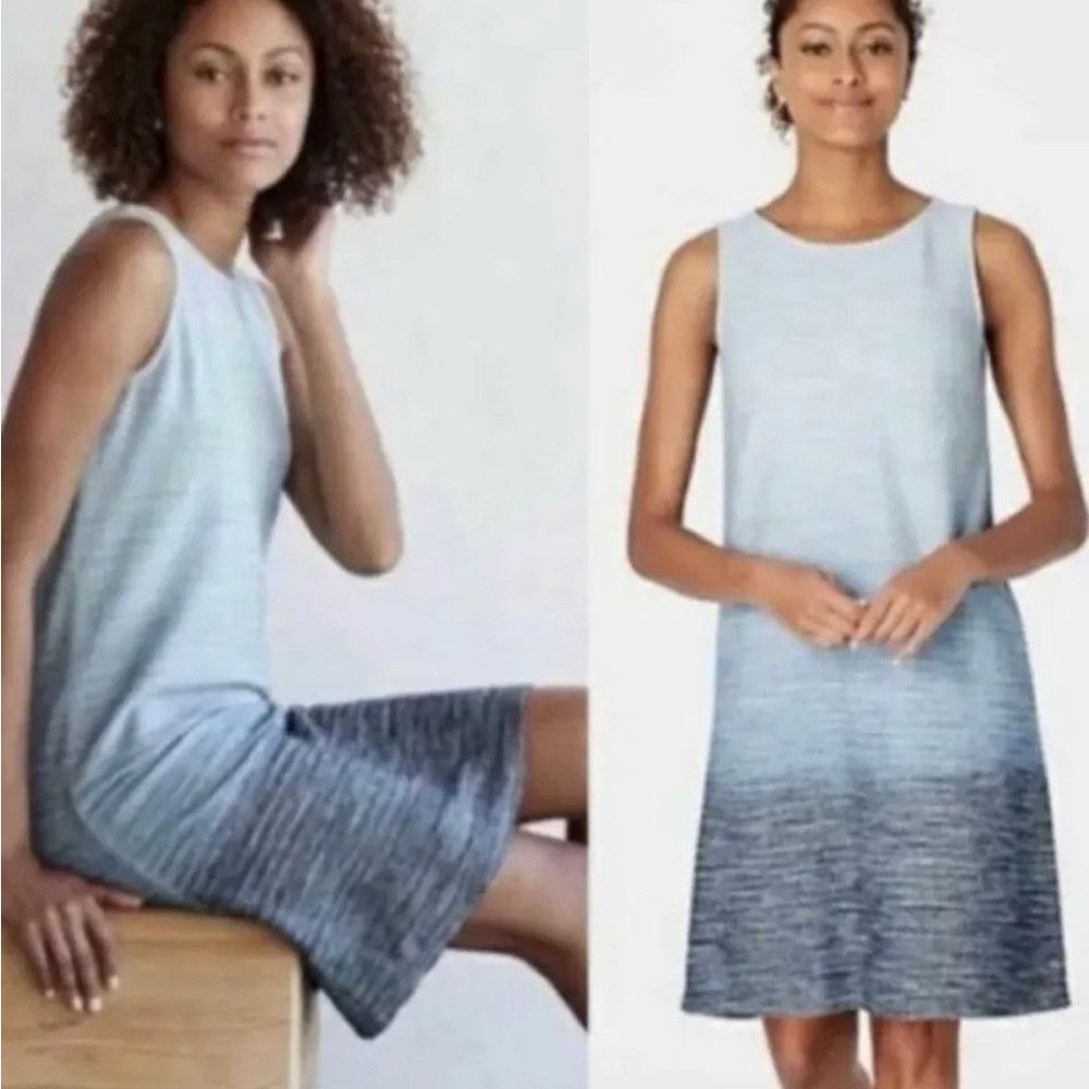 📌Pure Jill Size XL Indigo Ombré Sleeveless Shift Dress